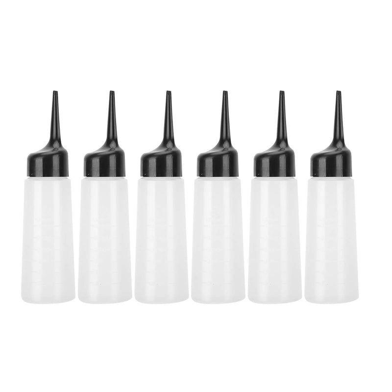 6Pcs Salon Färbung Shampooflasche, Shampooflasche, Friseursalon Shampoo Squeeze Nachfüllflasche, tra