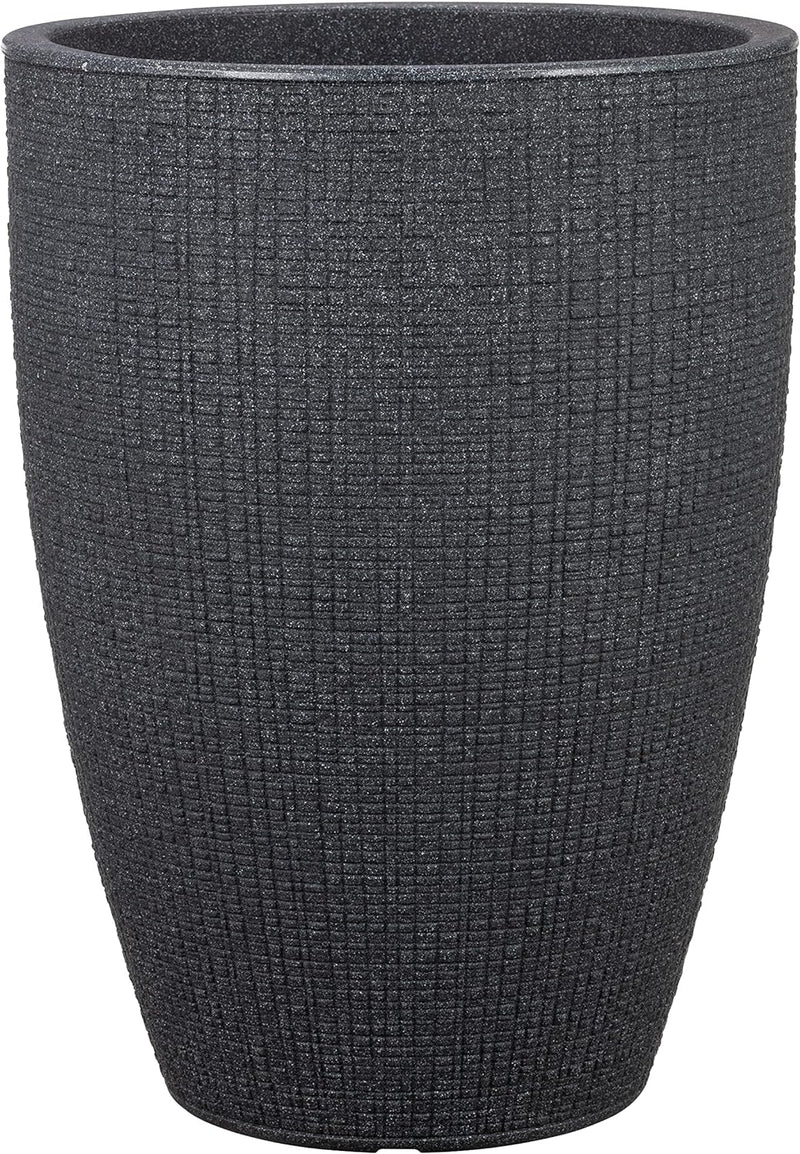 Scheurich Barceo High 54, Hochgefäss/Blumentopf/Pflanzenkübel, rund, Farbe: Stony Black, hergestellt