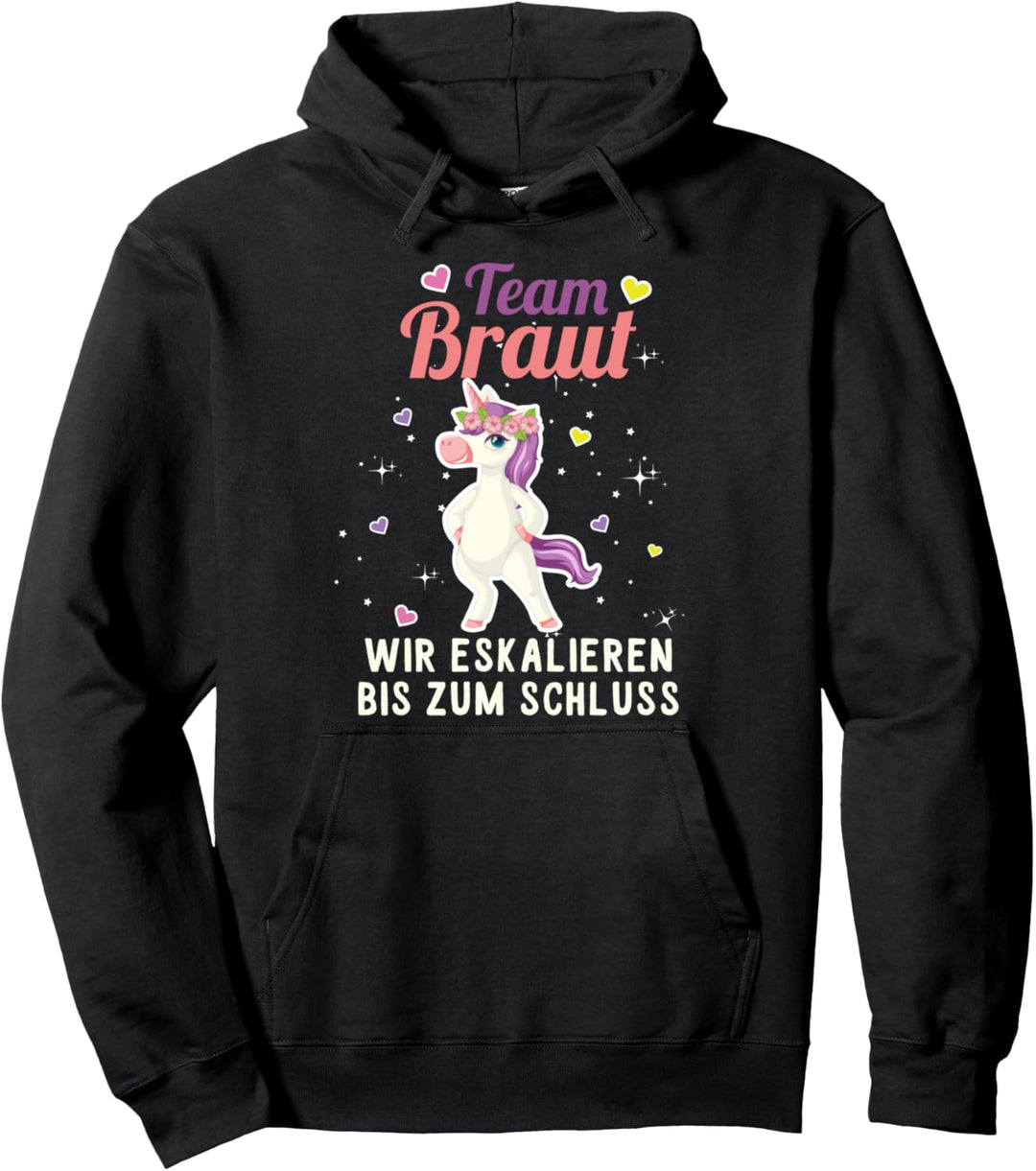 team braut wir eskalieren bis zum schluss Trauzeuge Ring Pullover Hoodie