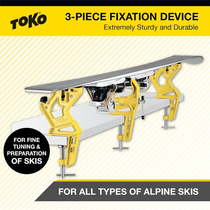 Toko Reparatur Tool Ski Vise Race Gelb, Gelb