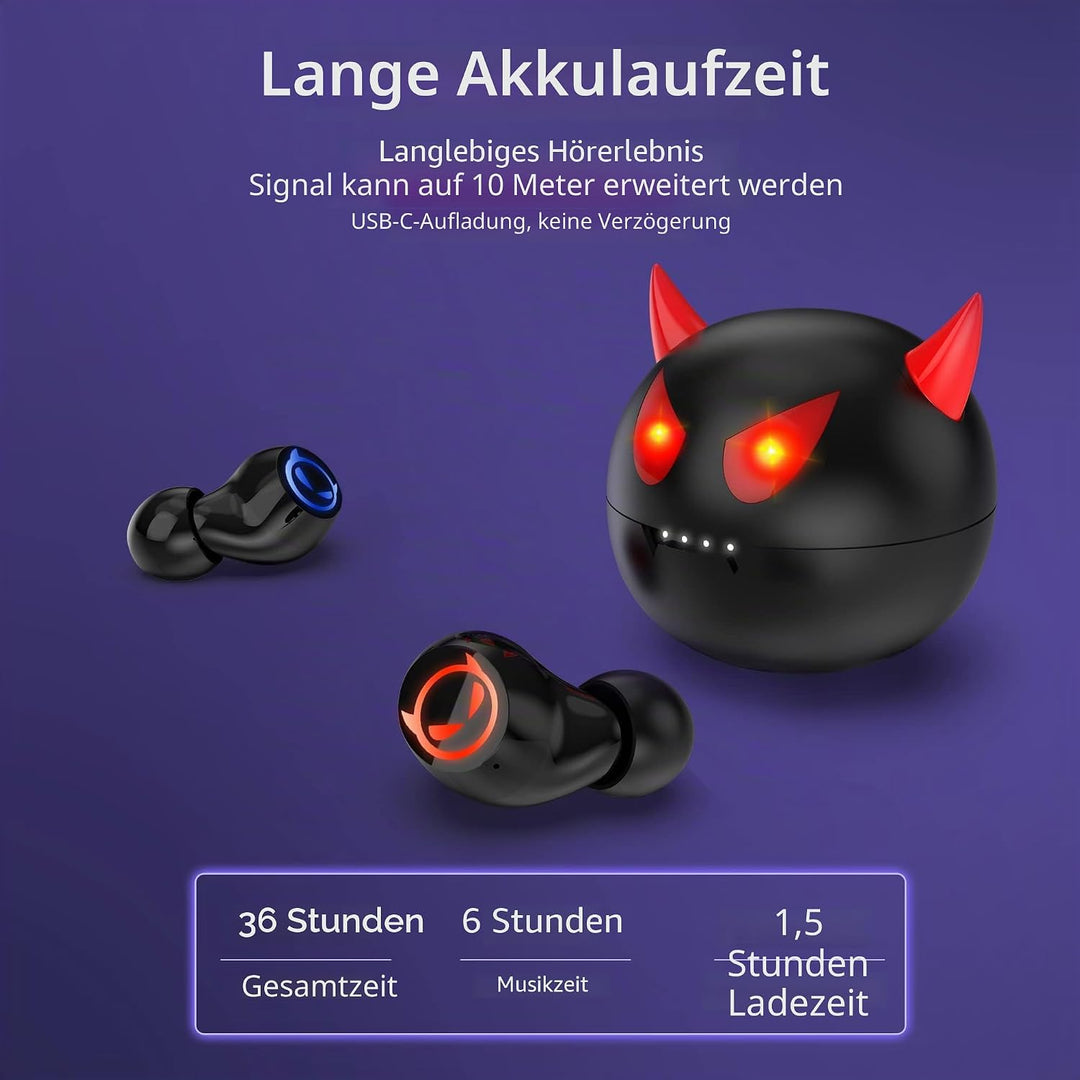 AMAFACE Bluetooth Kopfhörer,Kabellose In Ear Kopfhörer mit Dual Mikrofon,Leichtgewicht Wireless Earb