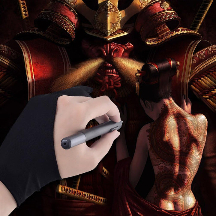 SENHAI Digitale Künstler-Handschuhe für Grafiktablet-Stift-Display, 3 Stück, Grösse 2 Finger, Handsc