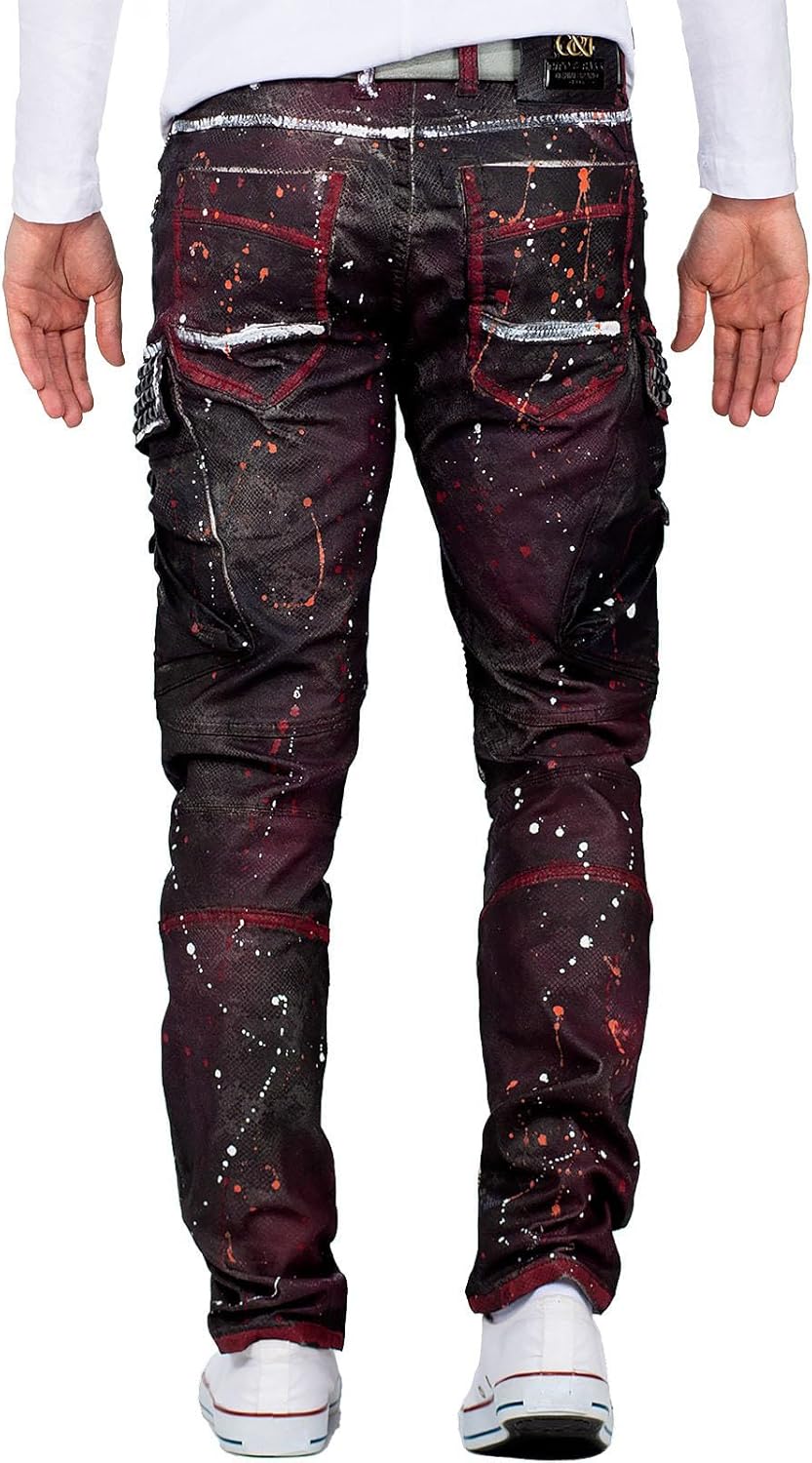 Cipo & Baxx Herren Jeans – Stylische Denim-Mode mit einzigartigem Design, Slim-Fit & Regular-Fit, Bi