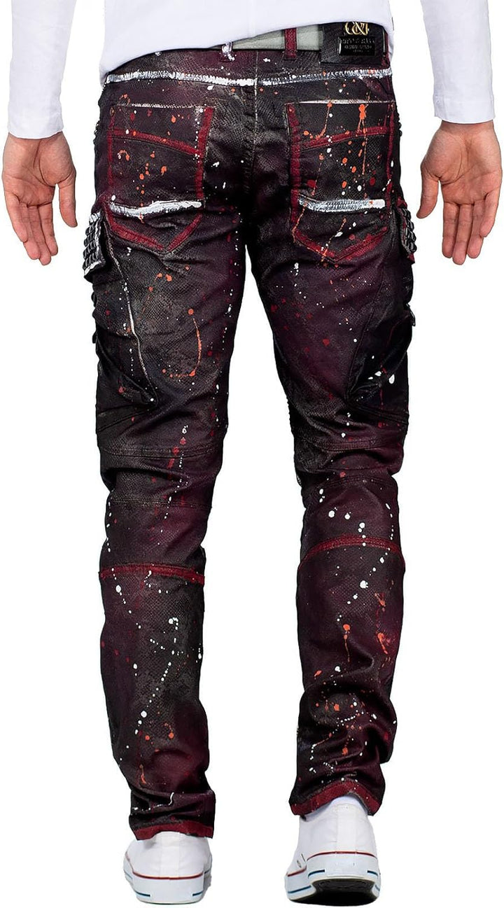 Cipo & Baxx Herren Jeans – Stylische Denim-Mode mit einzigartigem Design, Slim-Fit & Regular-Fit, Bi