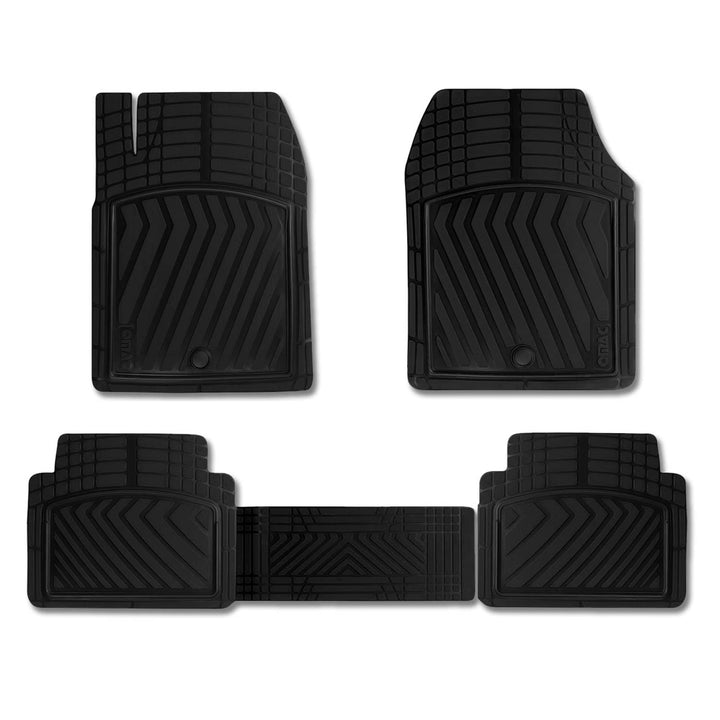 Fussmatten Gummimatten kompatibel mit Audi Q3 Automatten 3D Passform Schwarz