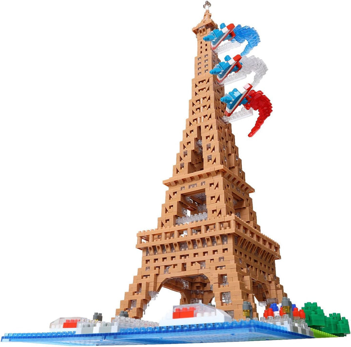 nanoblock - Weltberühmt - Eiffelturm Deluxe Edition, Advanced Hobby Series Bauset Mehrfarbig, Mehrfa
