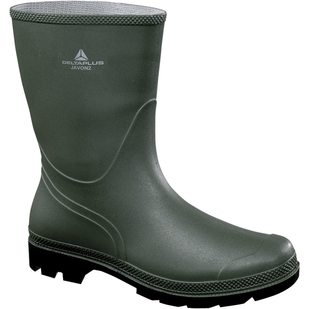 Deltaplus JAVO2VE45 Arbeitshalbstiefel Aus Pvc - E, Grün, Grösse 45 43 1/3 EU, 43 1/3 EU