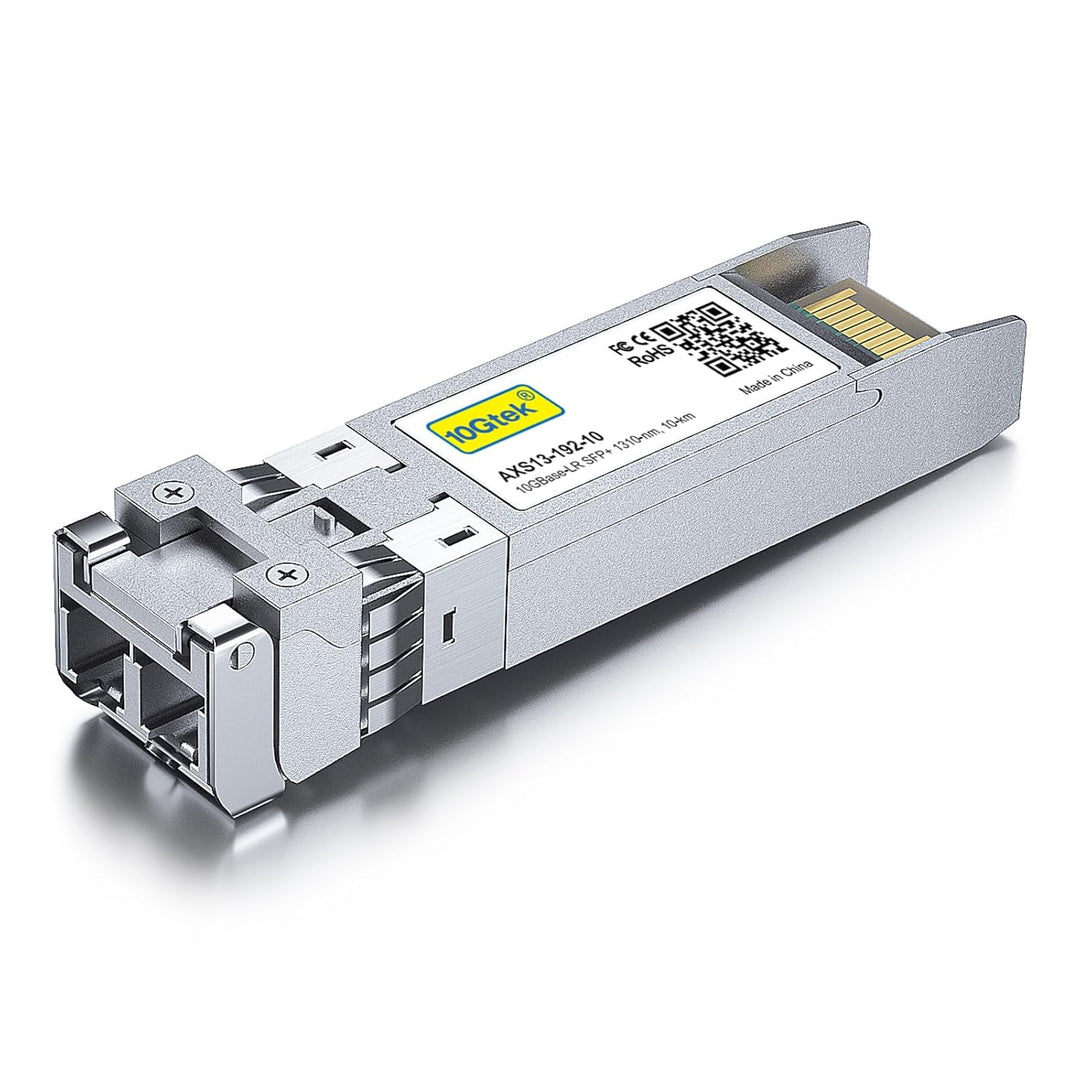 10Gtek 4-Stück 10Gb SFP+ LR Singlemode Modul, 10GBase-LR LC Transceiver Kompatibel für Cisco SFP-10G