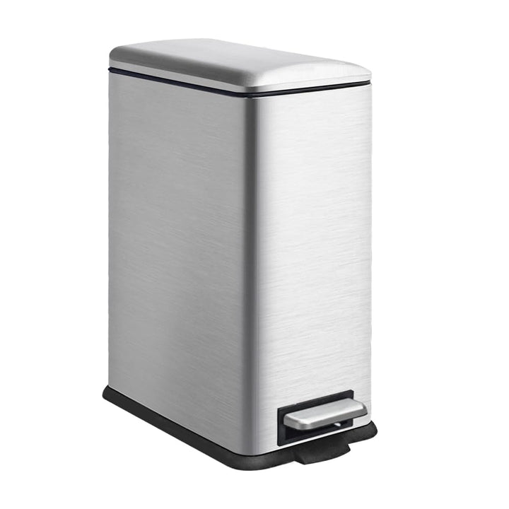 Mülleimer Küche, 30 Liter Abfalleimer, Rechteckig Tretmülleimer，Küchenmülleimer mit Softclose-Deckel