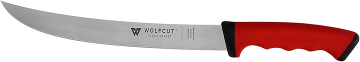 Wolfcut SoftGrip RED-Serie - Metzgermesser-Set 3-tlg. - Zerlegemesser 26 cm, 2x Ausbeinmesser 13 cm
