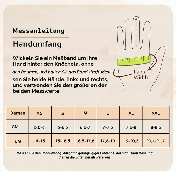 MGGMOKAY Damen Lammfell Shearling Fäustlinge Warme Winter Lederhandschuhe XL Hellbraun, XL Hellbraun