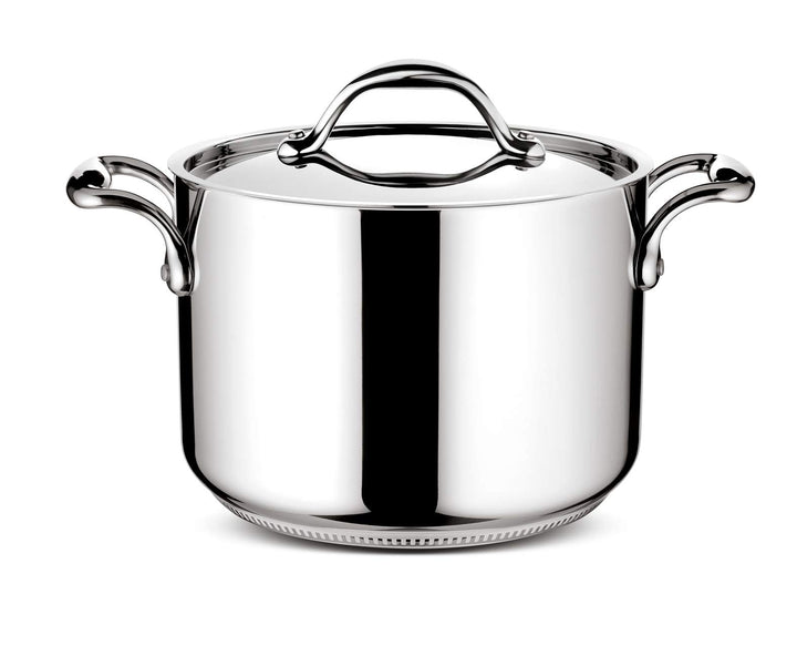 Lagostina ACCADEMIA LAGOFUSION Fleischtopf, Edelstahl, 24 cm (6,7 l) + Deckel, für alle Herdarten, a
