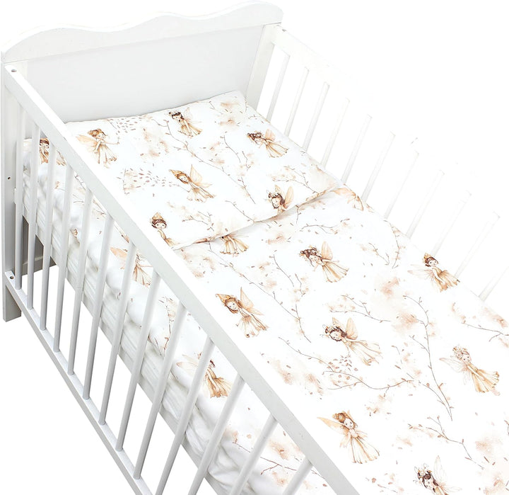 TupTam Kinder Gemusterte Bettdecken Set Ganzjahresdecke Bettdecke Kopfkissen Flachkissen 2tlg., Farb