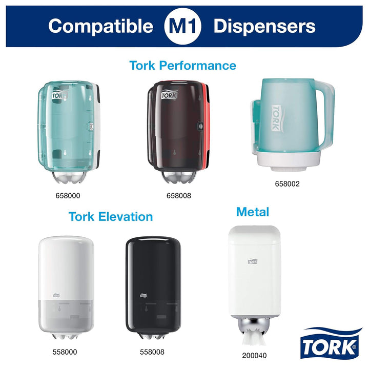 Tork 658000 Mini Innenabrollungsspender für M1 Papierwischtücher &amp; 120123 Standard Papierwischtücher
