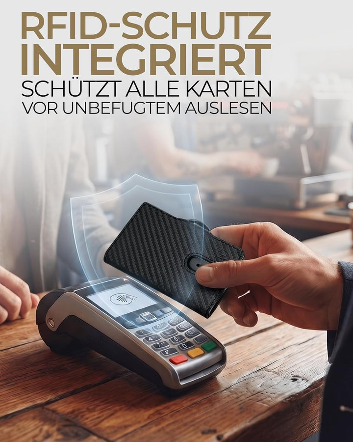 Lederhand® Aventus Wallet – Premium Leder Geldbörse handgemacht für Herren und Damen Portemonnaie Al