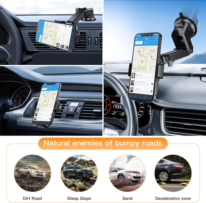 Handyhalterung Auto mit Ladefunktion, 【Smart Sense】 Qi 15W Fast Wireless Charger Auto Induktives Lad