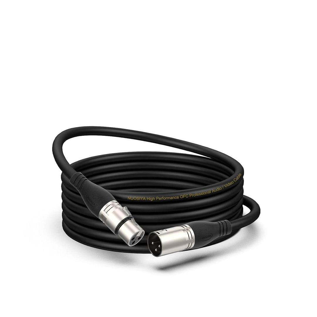 XLR Kabel 6m 1Pack Mikrofonkabel, 3-Pin XLR Stecker auf Buchse Mikrofonkabel für Mikrofon, Verstärke