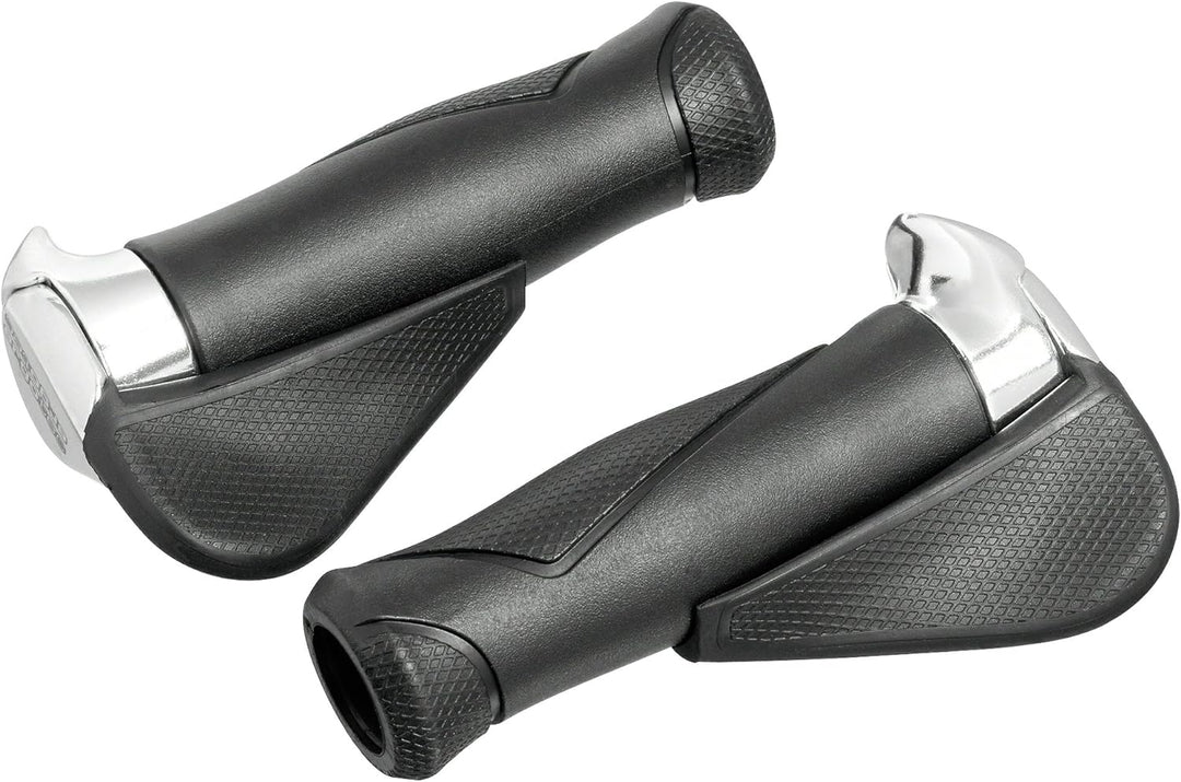 ergotec Lenkergriffe Mf1 schwarz/silber, schwarz/silber