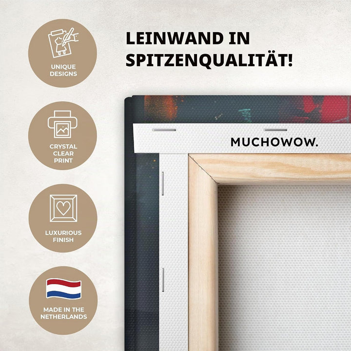 MuchoWow© Leinwandbild Gross 120x80 cm XXL Dekoration Wohnzimmer Bilder Aufhängen Wall Decoration Li