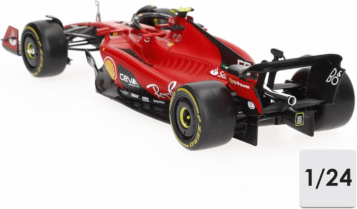 Bburago Ferrari SF-23 Carlos Sainz Nr 55 Saison 2023 Formel 1 F1 - Massstab 1/24 23cm Modellauto mit