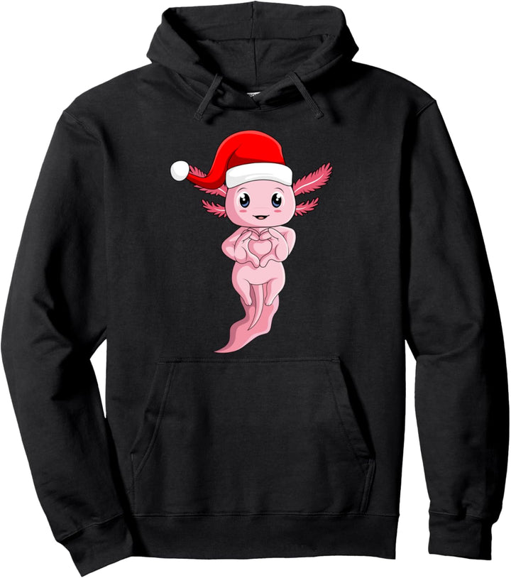 Axolotl Weihnachten Kinder Mädchen Frauen Pullover Hoodie