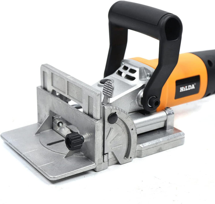 SHZICMY Elektrischer Flachdübelfräse 760W 220V, Nutenfräse Holzfräse Schattenfugenfräse Lamellenfräs