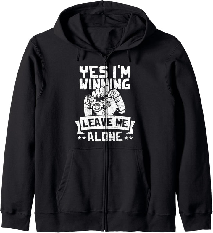 Sieg: Yes I'm Winning Leave Me Alone - Zocken Kapuzenjacke