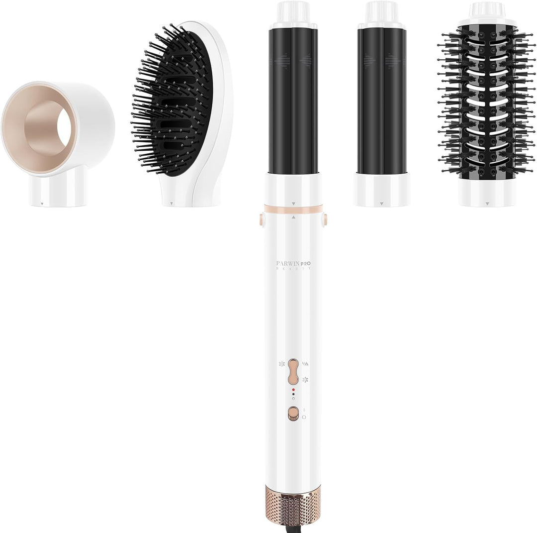 5 IN 1 MaxAIR Styler, PARWIN PRO BEAUTY Haartrockner Warmluftbürste Set, Rundbürstenföhn, Lockenstab
