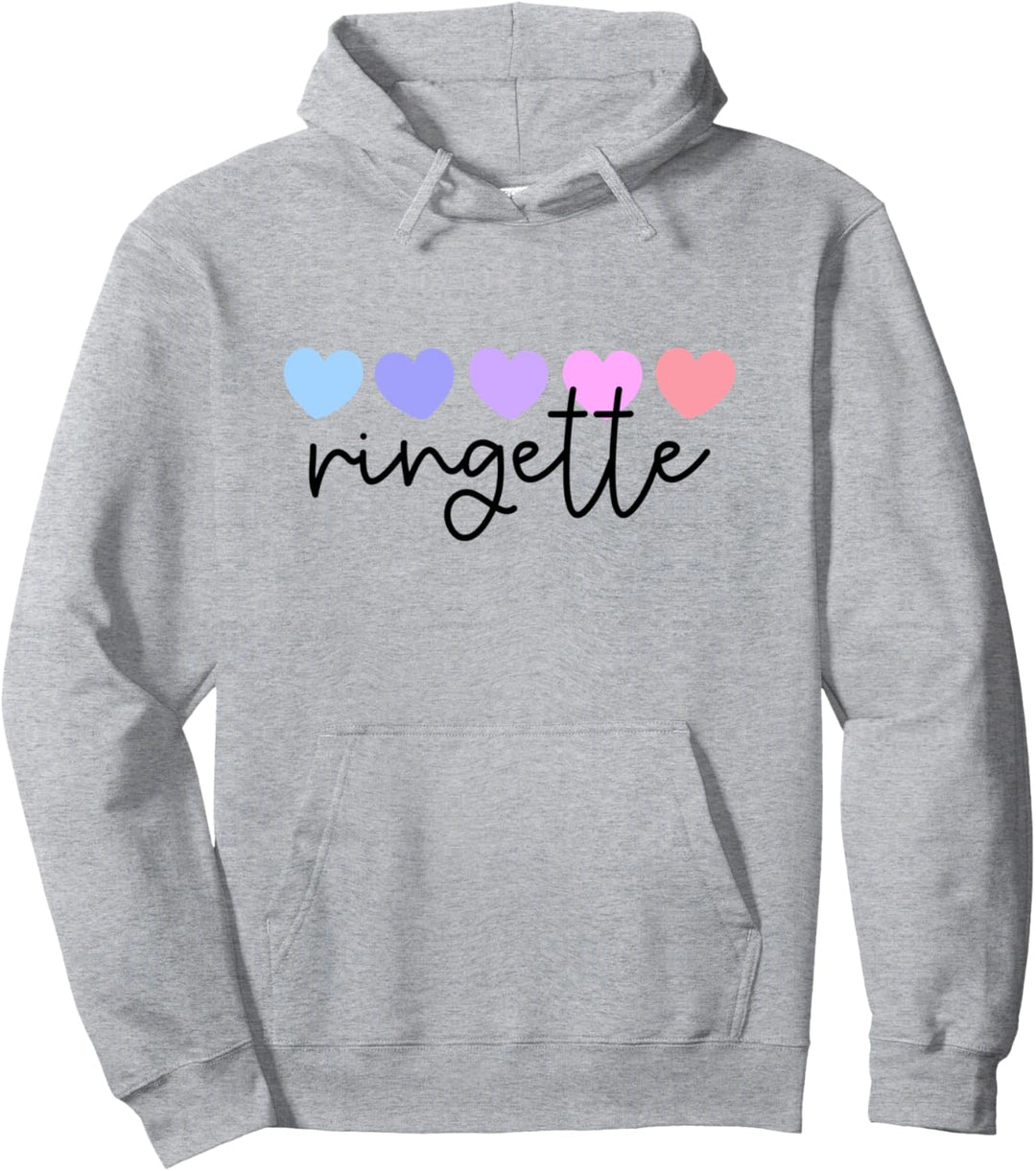 Ringette Lover Herz Frauen Mädchen oder Mama Pullover Hoodie