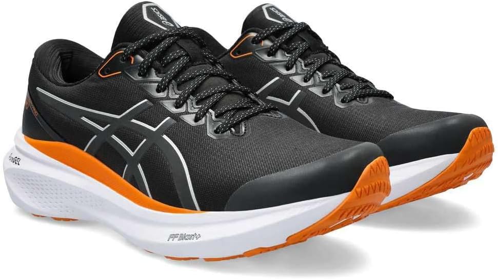 ASICS Kayano 30 Mann Laufschuhe Schwarz Silber 41.5 EU Black Pure Silver, 41.5 EU Black Pure Silver