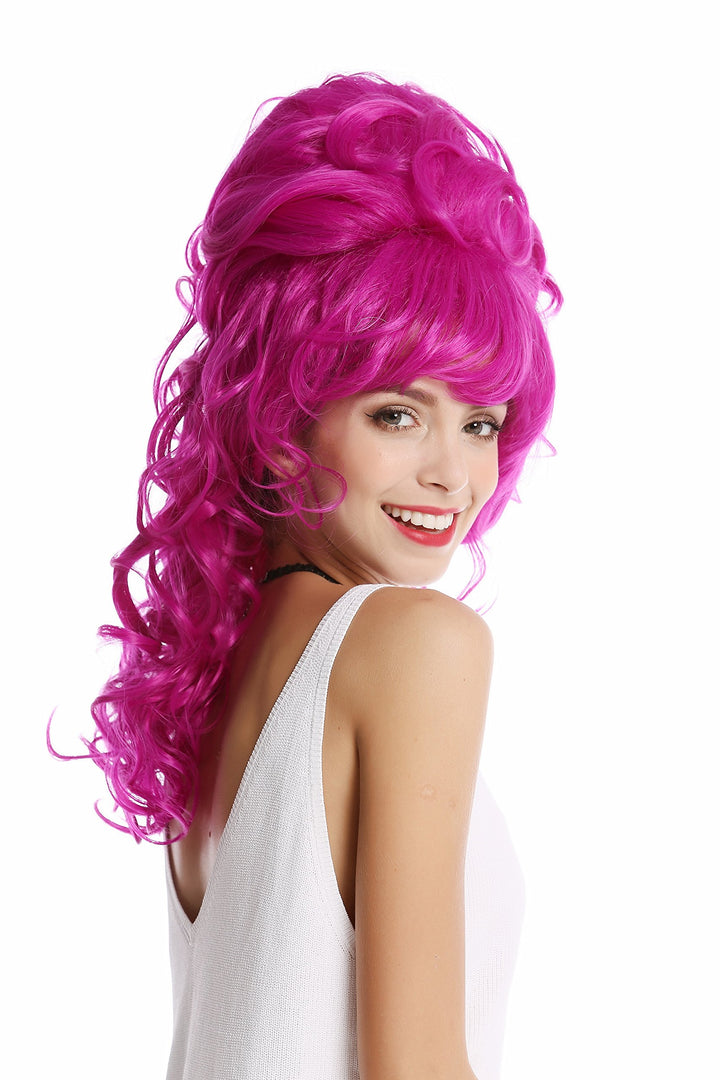 WIG ME UP - GF-W2418-TF2405 Perücke Damenperücke Barock 60er retro riesig Beehive Hochsteckfrisur Du
