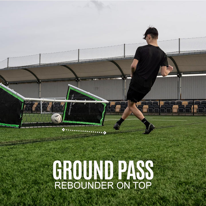 QUICKPLAY Tekkers GS Trainer 3-in-1: Rebounder und 7x5' Tor für kraftvolles Üben Grosses, ultrarespo