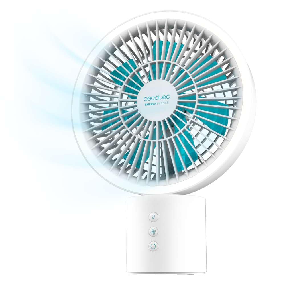Cecotec - Tischventilatoren Batterie Wiederaufladbarer EnergySilence 8000 Portable Light Desk, 8000m