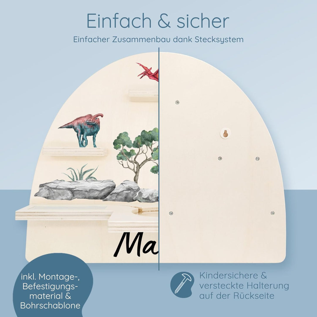 personalisiertes Tonie Regal für Kinderzimmer - Magnetisches Toniebox Regal für Toniebox1 &amp; 2 Plus F