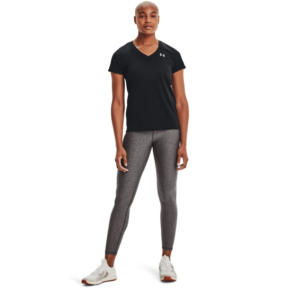 Under Armour Damen Fitness T-Shirt und Tank Tech Short Sleeve Solid M Schwarz, M Schwarz