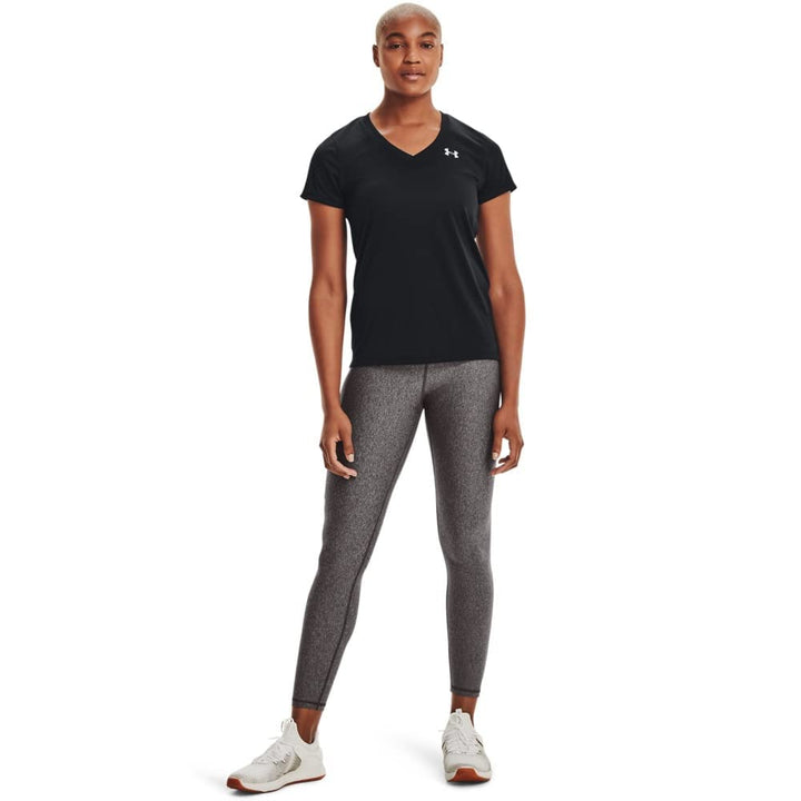 Under Armour Damen Fitness T-Shirt und Tank Tech Short Sleeve Solid M Schwarz, M Schwarz