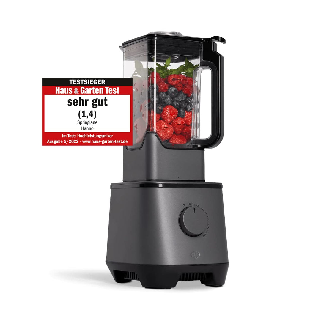 SPRINGLANE Hochleistungsmixer Hanno – Smoothie Maker 2000 W 32000 U/min mit Selbstreinigungsfunktion