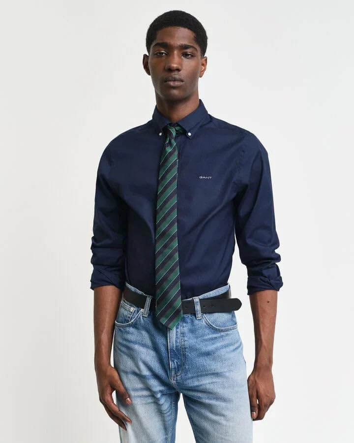 GANT Herren Slim Pinpoint Oxford Shirt Klassisches Hemd XL Marine, XL Marine