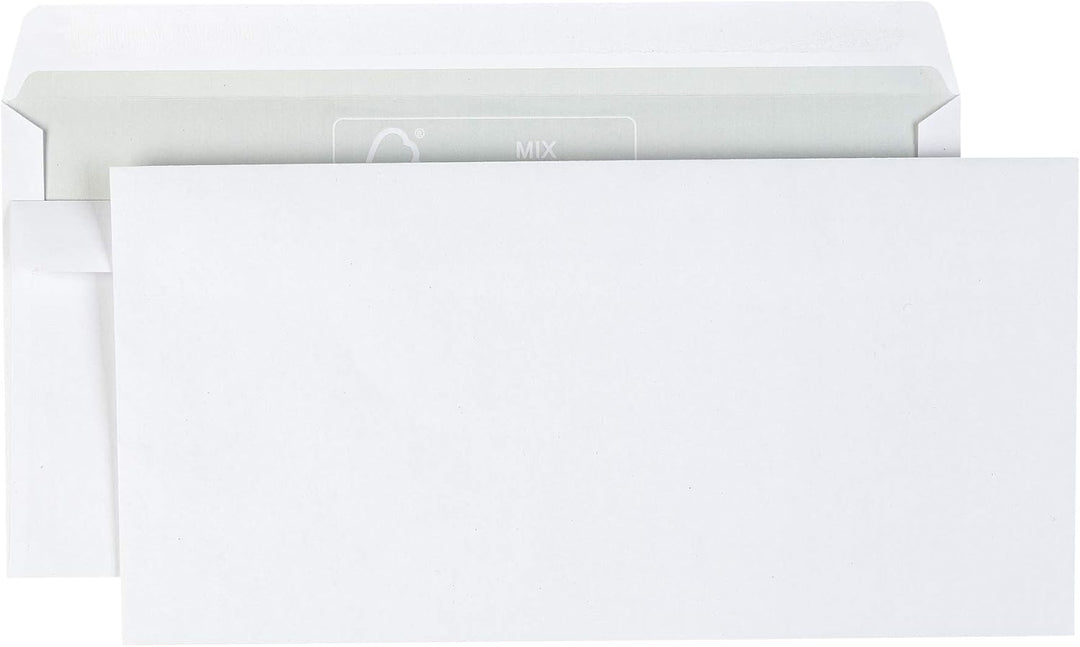 Idena 10222 - Briefumschläge ohne Fenster DIN lang, 1000 Stück selbstklebend, Umschläge aus 75 g/m²