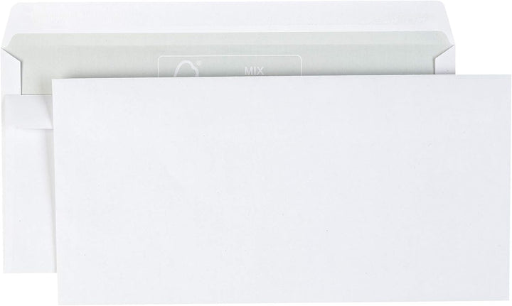 Idena 10222 - Briefumschläge ohne Fenster DIN lang, 1000 Stück selbstklebend, Umschläge aus 75 g/m²