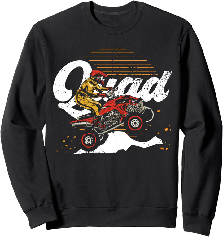 Vintage Quad Lustiges Quadfahrer ATV Geschenk Cooles Retro Sweatshirt