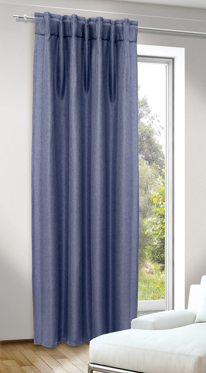 Albani Deko-Schal mit Gardinenband und verdeckten Schlaufen-DimOut/Jolie Jeansblau / 245x135 cm, 245