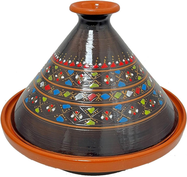 Tajine Terracotta-Topf Ethnischer Teller Marokkanisch Tunesisch XL 32 cm 0212242000