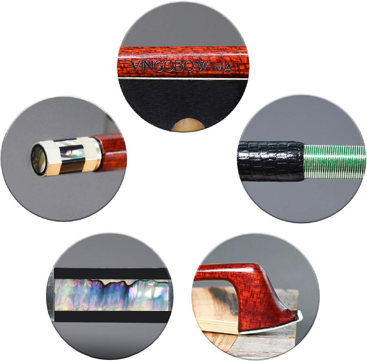 Hybrid Kohlefaser Geigenbogen Violine Geigen bogen Premium Natürliches mongolisches Rosshaar, schnel