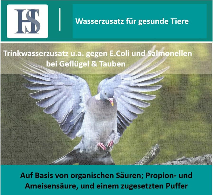 H&S Soft Acid IV+E 1000ml - Trinkwasserzusatz u.a. gegen E.Coli und Salmonellen bei Geflügel & Taube