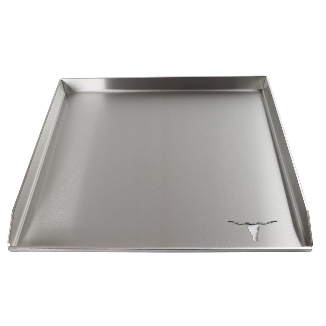 Edelstahl Plancha/Grillplatte/Bratplatte/Burger Platte/passt für z.B Burnhard (415 x 400mm) 41 x 40