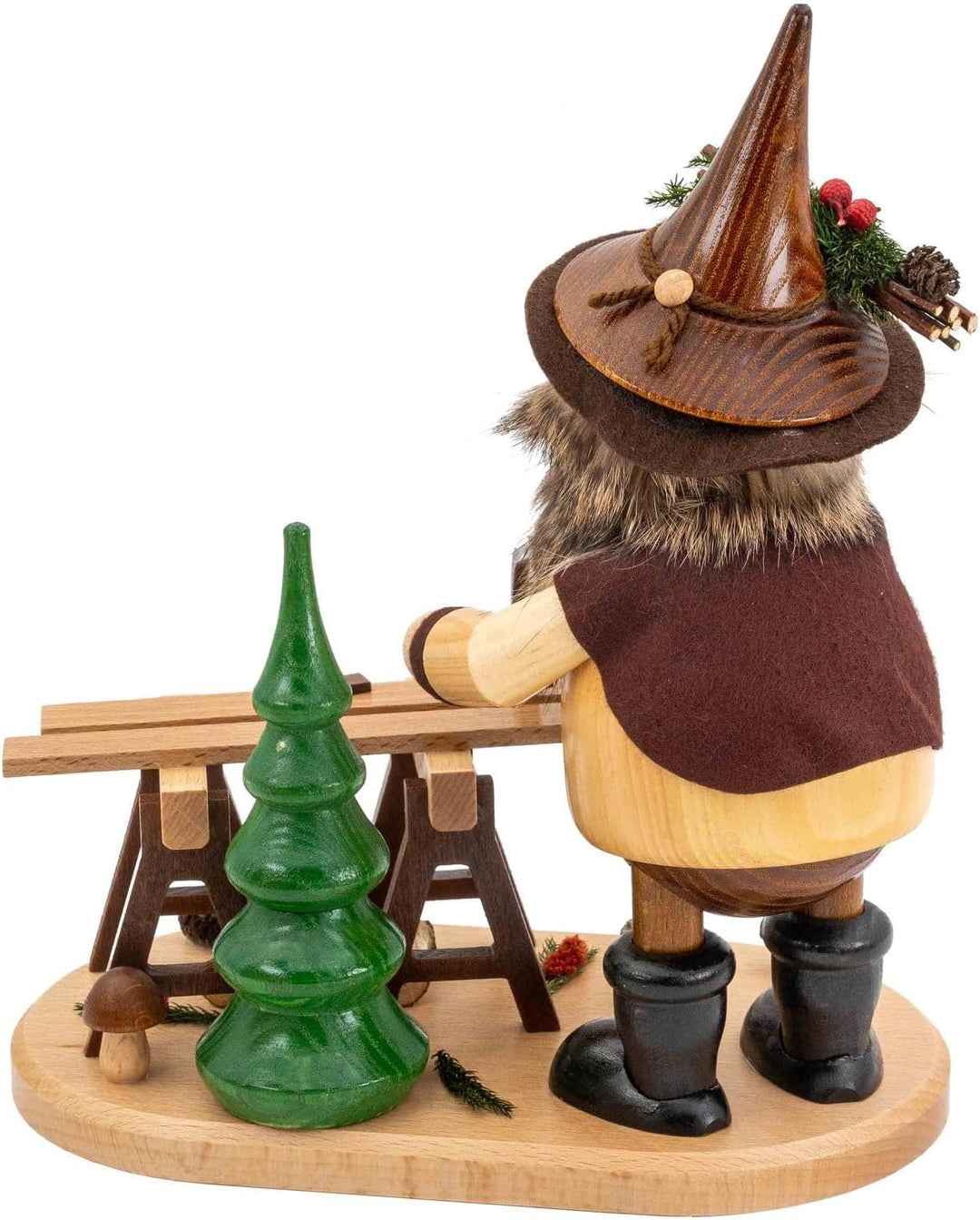 DWU | Räuchermännchen Räuchermann aus dem Erzgebirge | Weihnachten Weihnachtsdeko Handwerkskunst | E