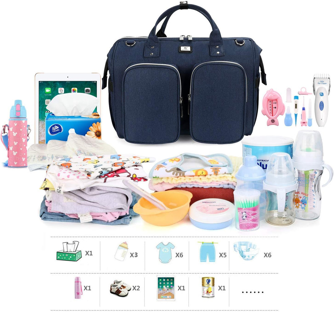 Pomelo Best Wickeltasche mit Schulterriemen – Schwangerschaftstasche, grosse Kapazität, aus wasserdi