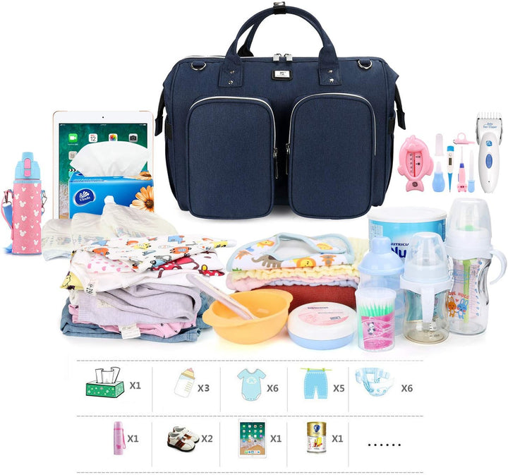 Pomelo Best Wickeltasche mit Schulterriemen – Schwangerschaftstasche, grosse Kapazität, aus wasserdi