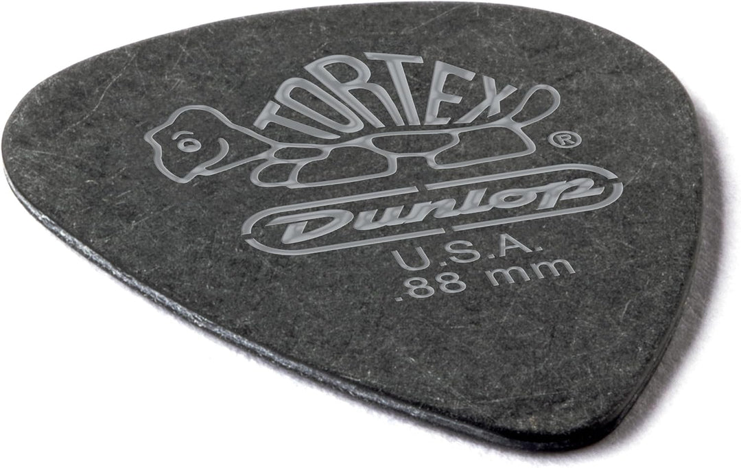 Médiators Jim Dunlop 0,88mm Tortex Pitch Black 0,88mm sachet de 72 Sachet de 72 0,88mm, Sachet de 72